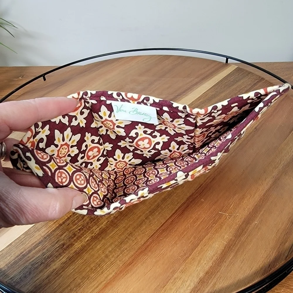 Vera Bradley Tri Fold Cloth Wallet Medallion Pattern Print - Picture 6 of 16